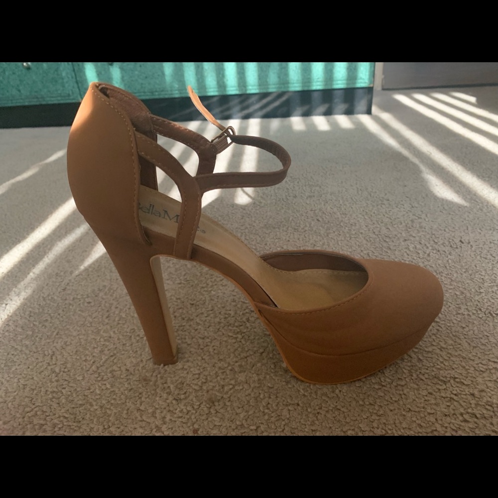 Tan pumps